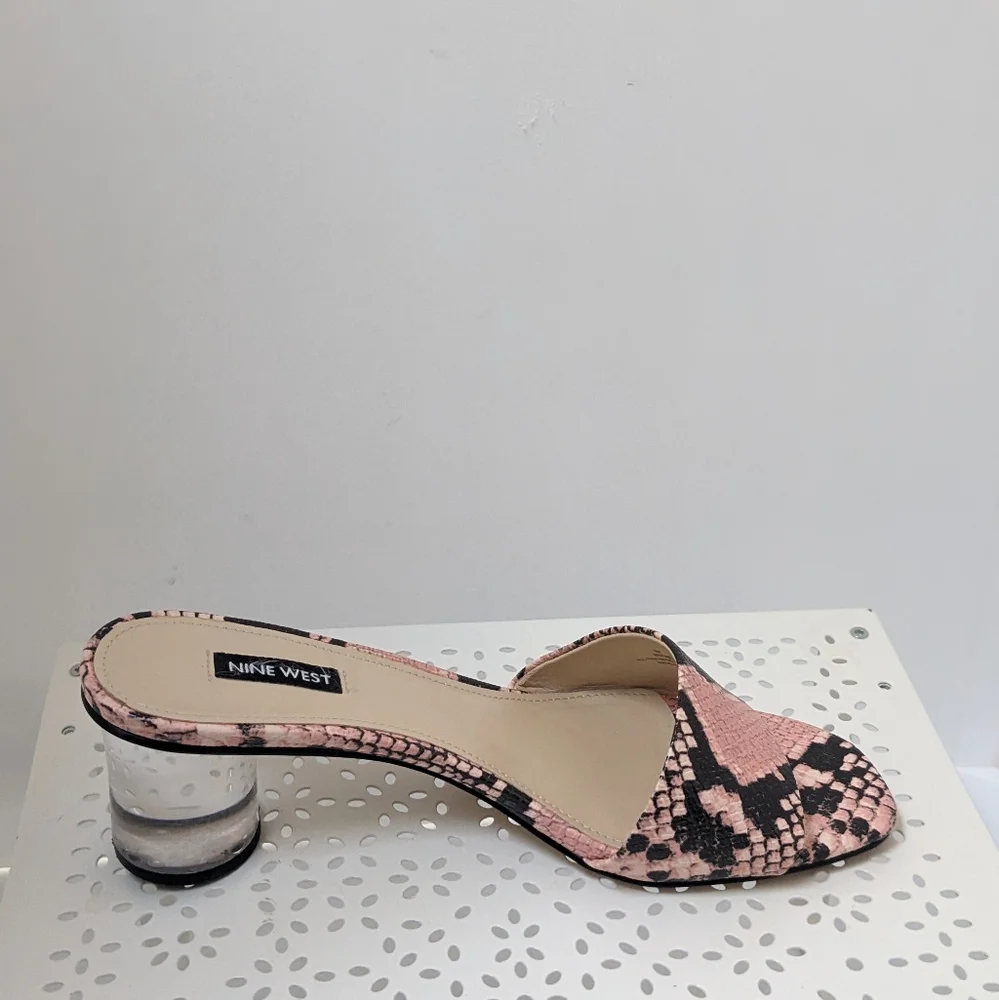 Nine west pink snakeskin sandals - Picture 12 of 16